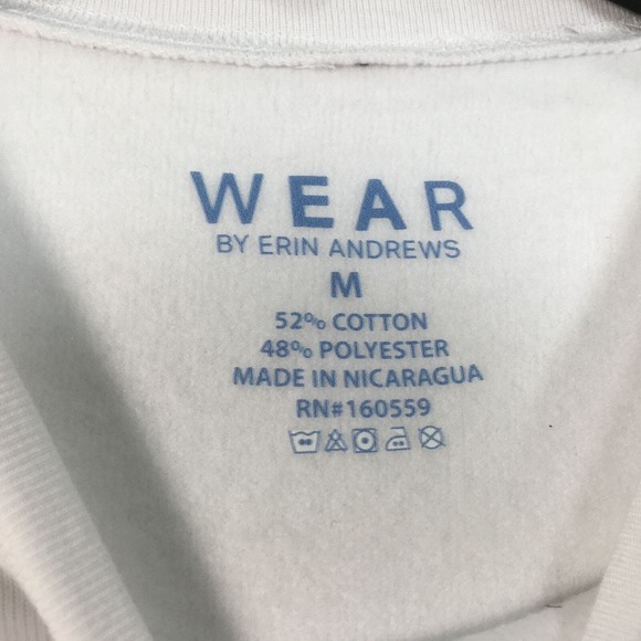 WEAR by Erin Andrews Cali Super Bowl LVI Sweatshirt, Women's Size M - White - Picture 8 of 13